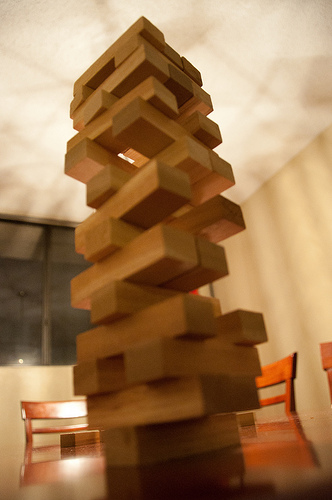 tour of wooden blocks